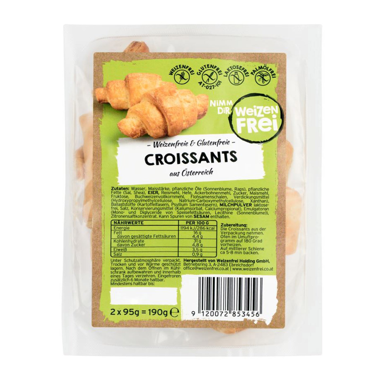 Weizenfrei Croissant Ambiet