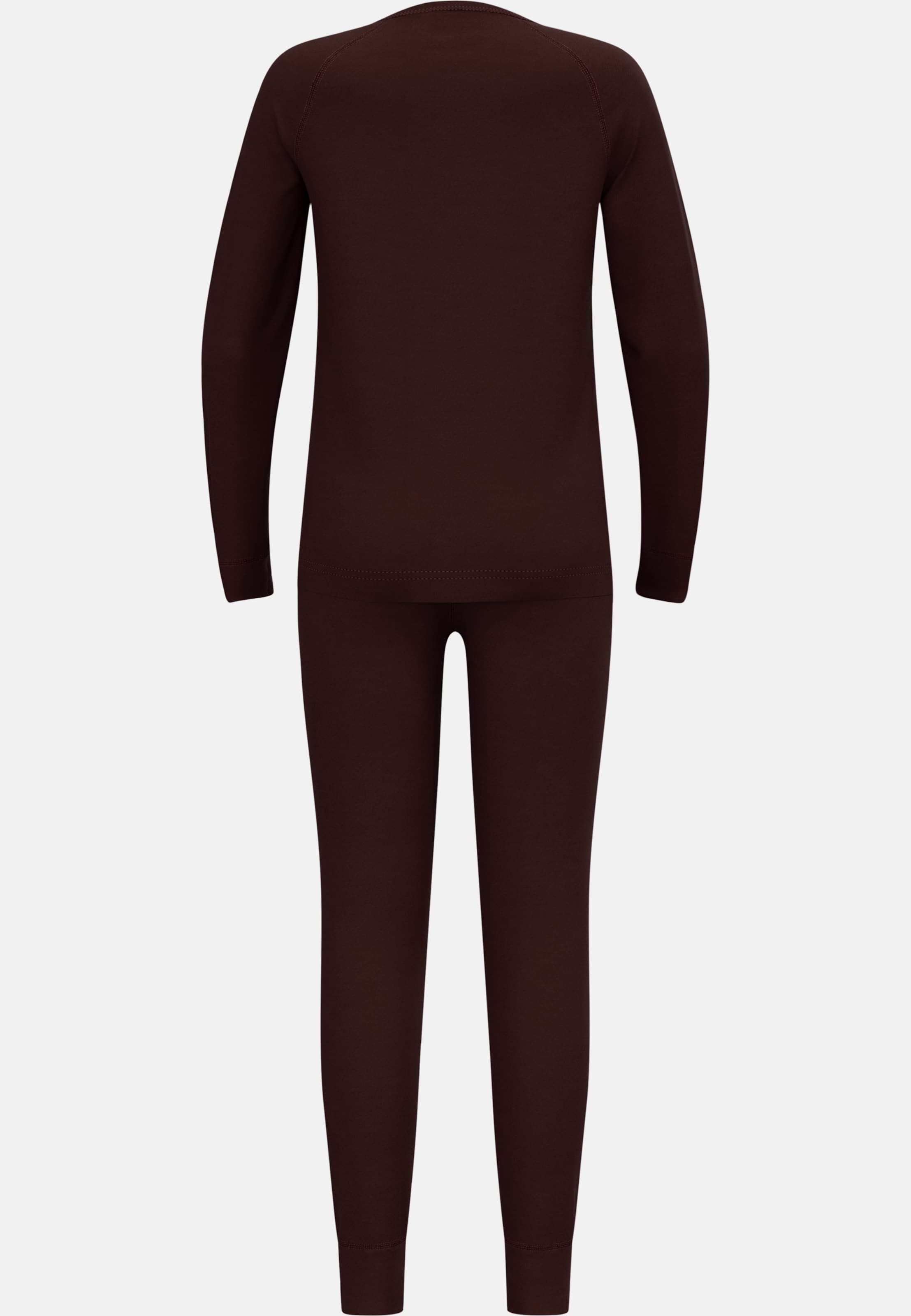 Natural Merino 200 Base layer Set in fudge