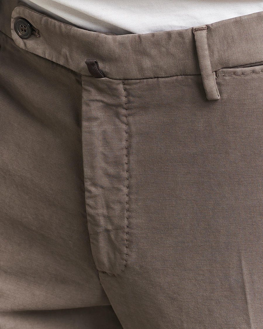 Incotex Regular Fit Cotton Stretch Chinos Grey