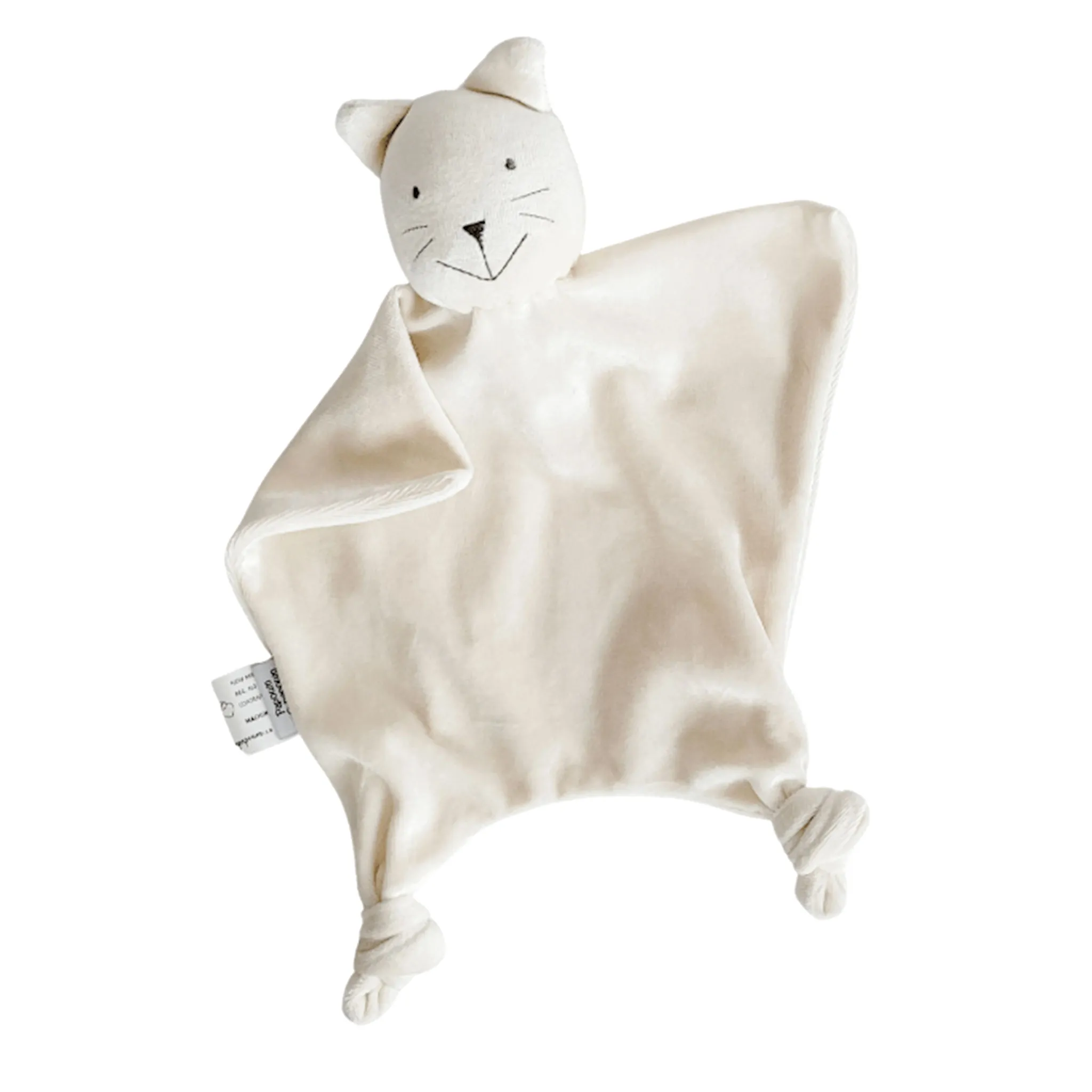 Papoum Papoum Doudou en Bambou Minou - Velours Écru