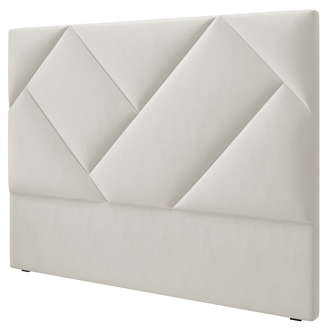 Intérieurs 86 Tête de lit en Velours Haussmann beige - 200 cm