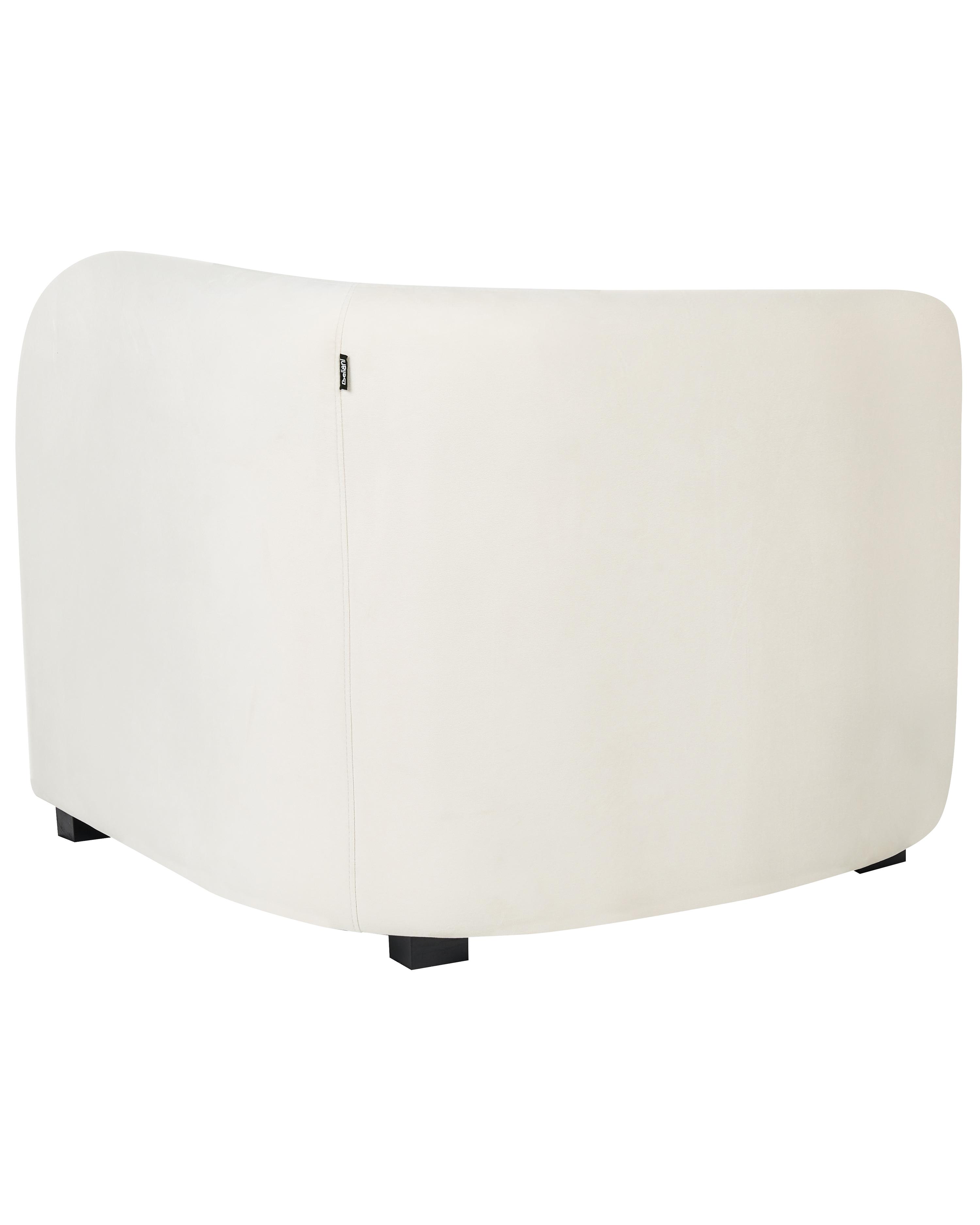 Fauteuil VELTADA Fluweel Gebroken wit
