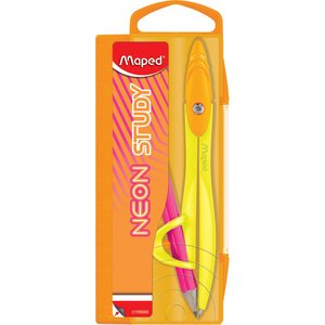 Coffret de compas STUDY NEON, assorti