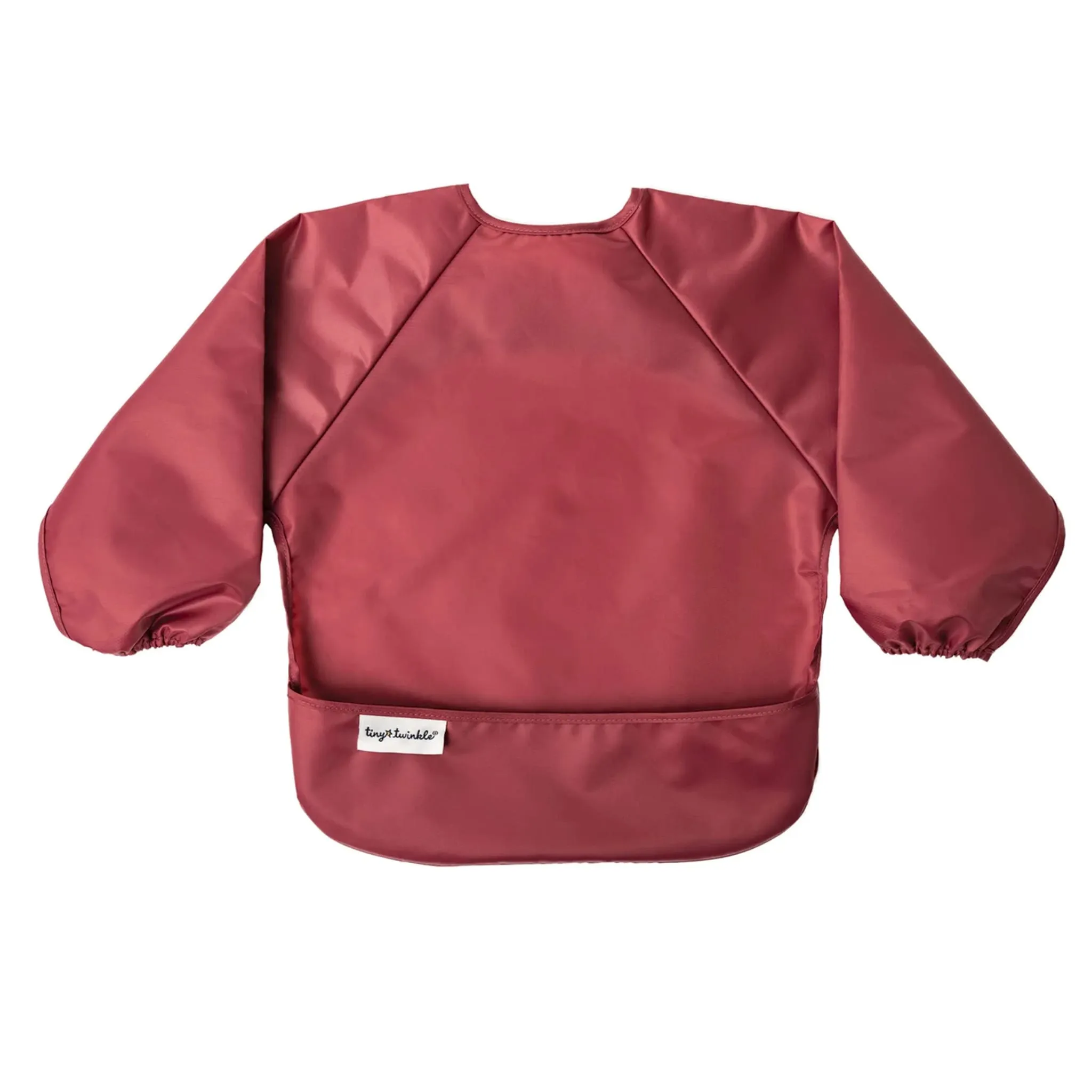 Tiny Twinkle Bavoir Manches Longues (2) - Rose  Bourgogne