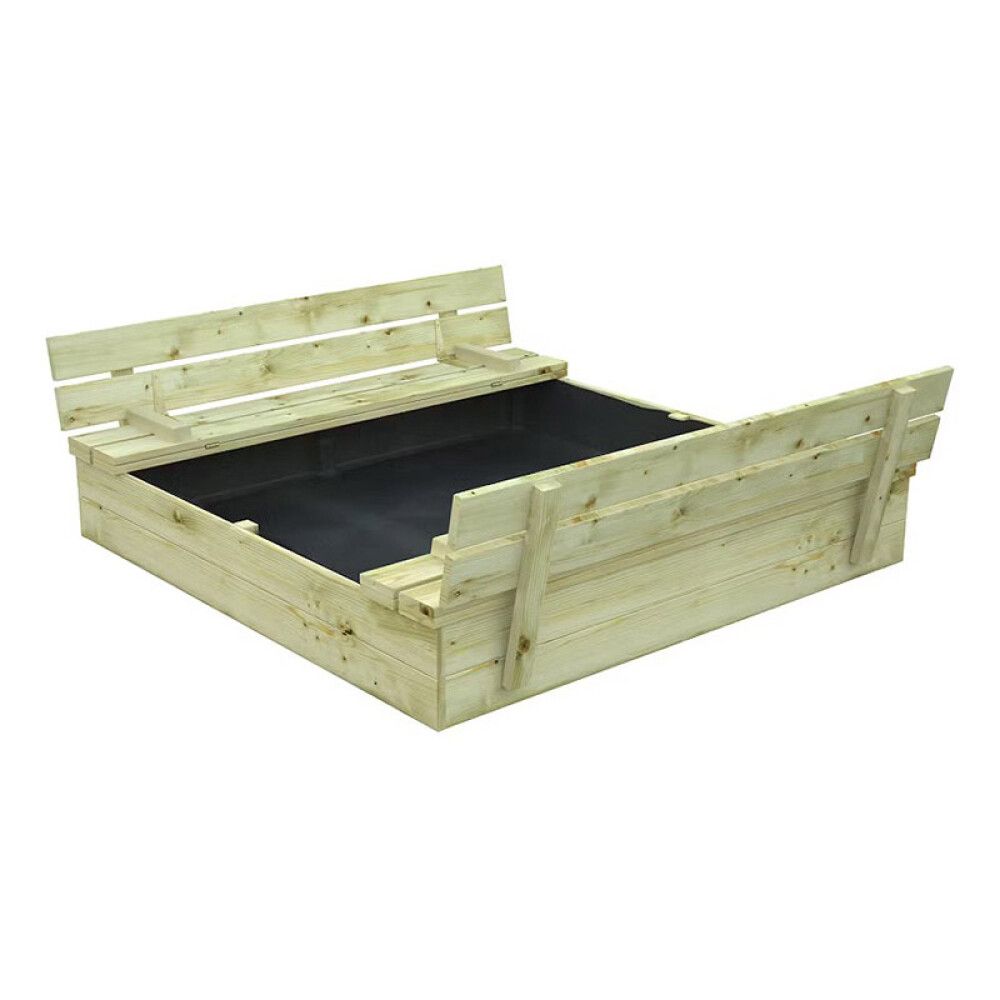 SANDKASSE PALMAKO SANDY 120X120 M/LOKK