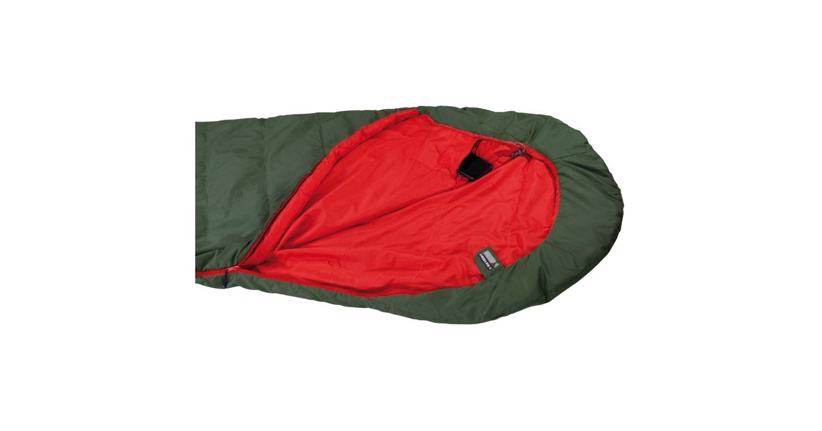 High PeakPak 1000 slaapzak  (Groen/rood)