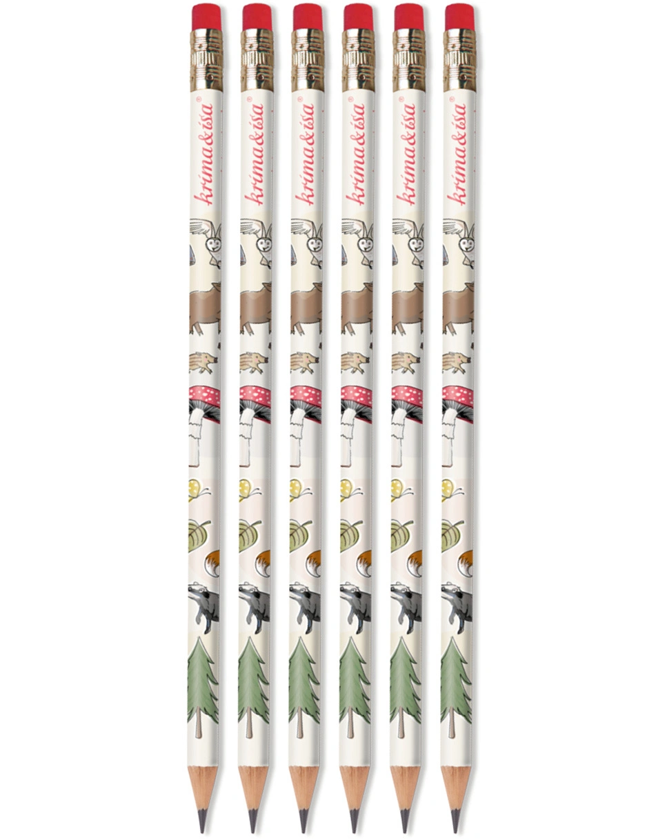 Bleistift WALDTIERE 6er-Set