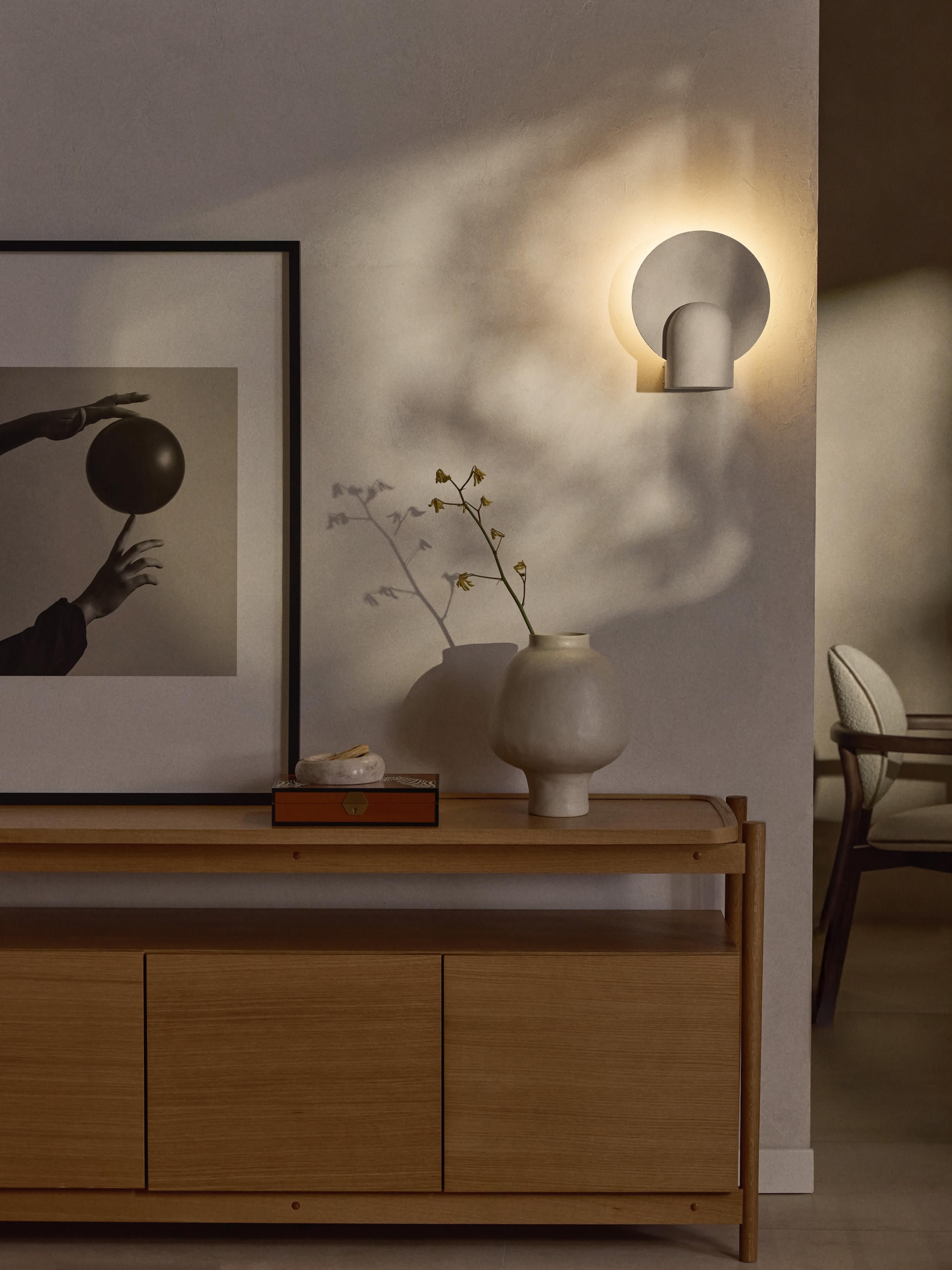 Wandlamp Maray van gips