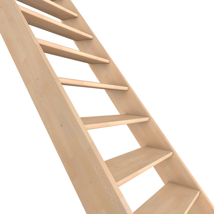 Escalier droit FORTIA bois 13 marches Siderno