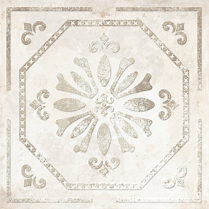 Carrelage sol et mur Koney GoodHome 20 x 20 cm ivoire