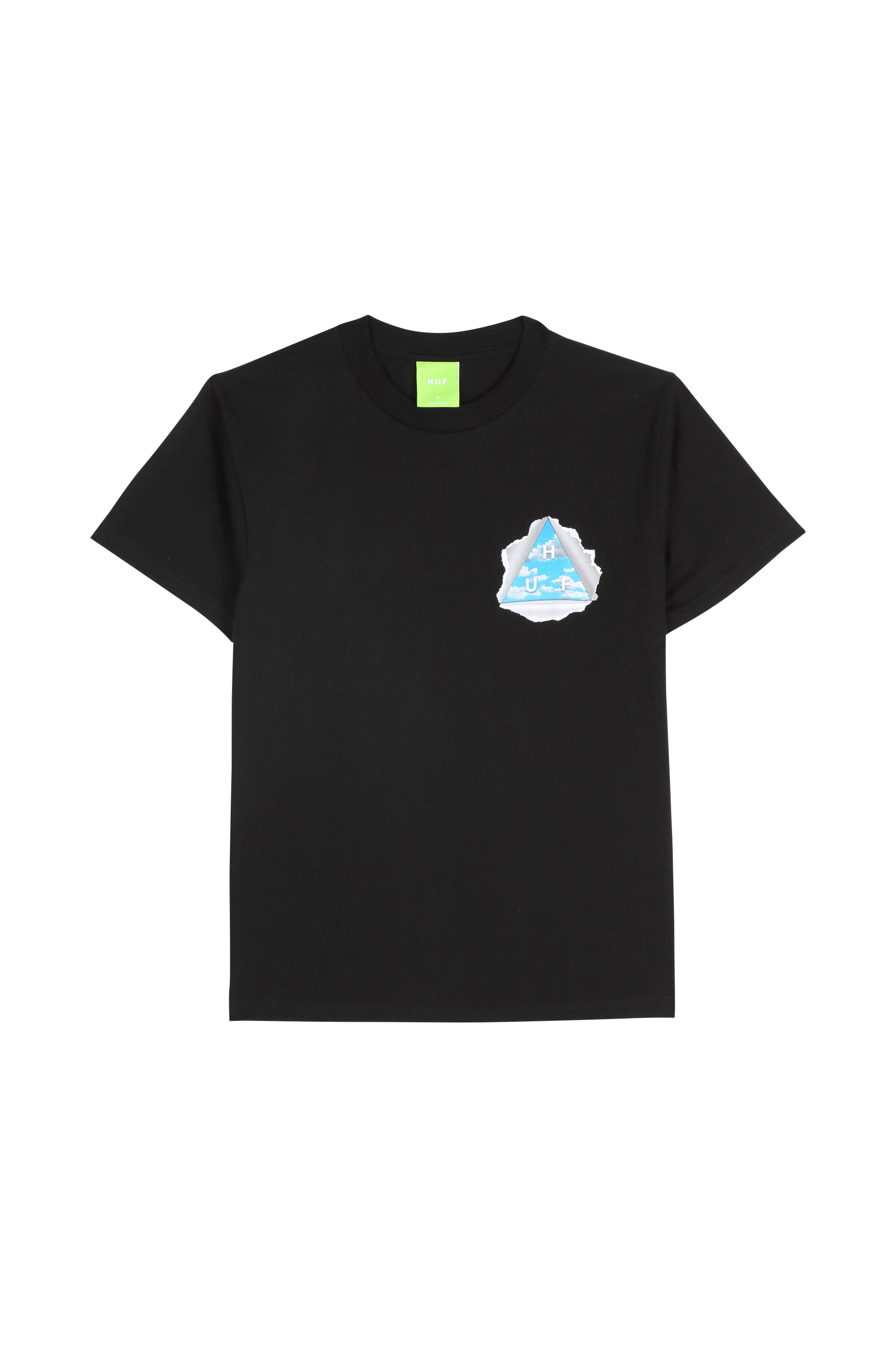 HUF T-SHIRT TEAR A NEW ONE Noir