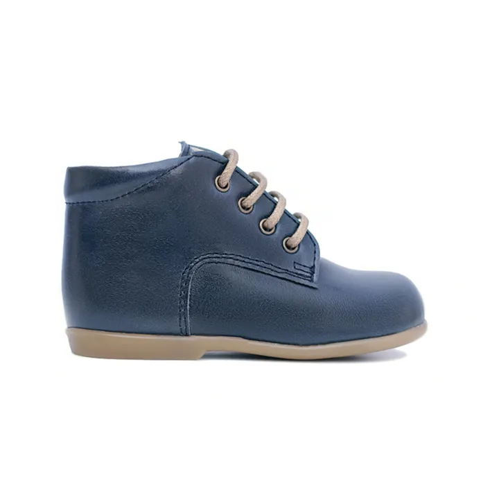 Poppée Bottillons Birthday Cuir | Bleu canard