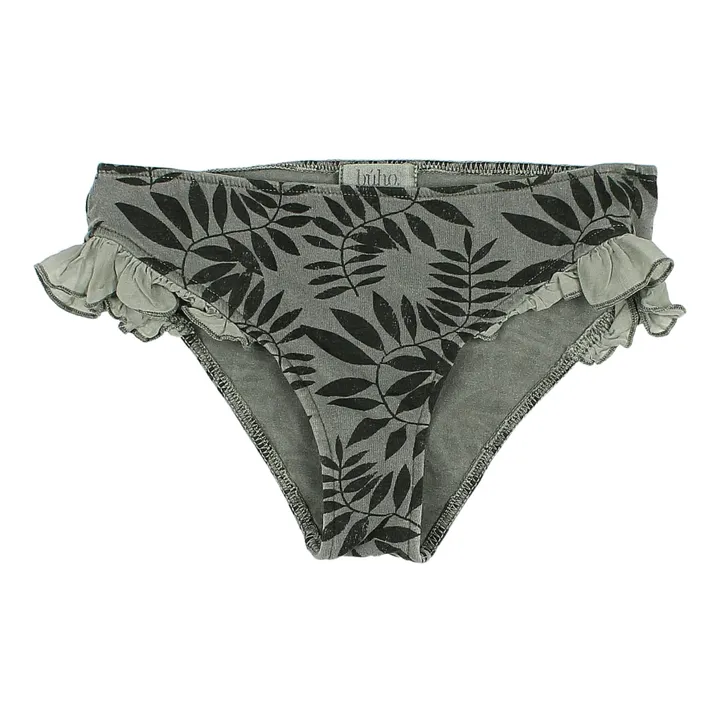 Búho Culotte de Bain Coton Bio Jungle | Vert kaki