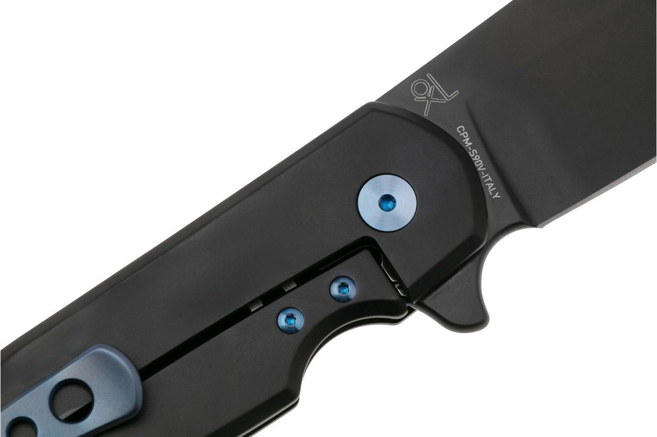 Fox Knives Eastwood Tiger FX-524 TI, S90V Black PVD, Titanium Black PVD, zakmes Gudy Van Poppel design