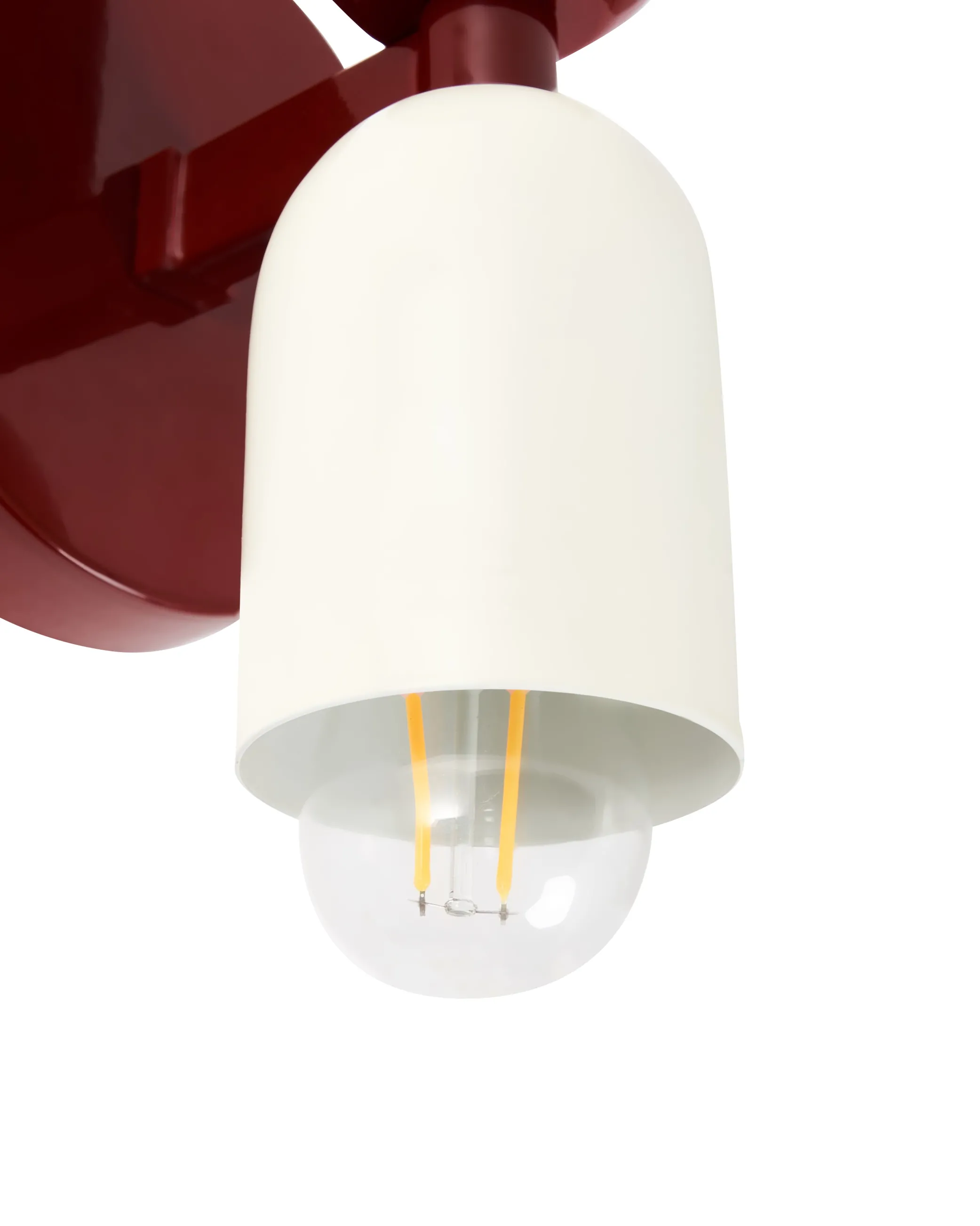 Set van 2 wandlampen TOPI Metaal Rood