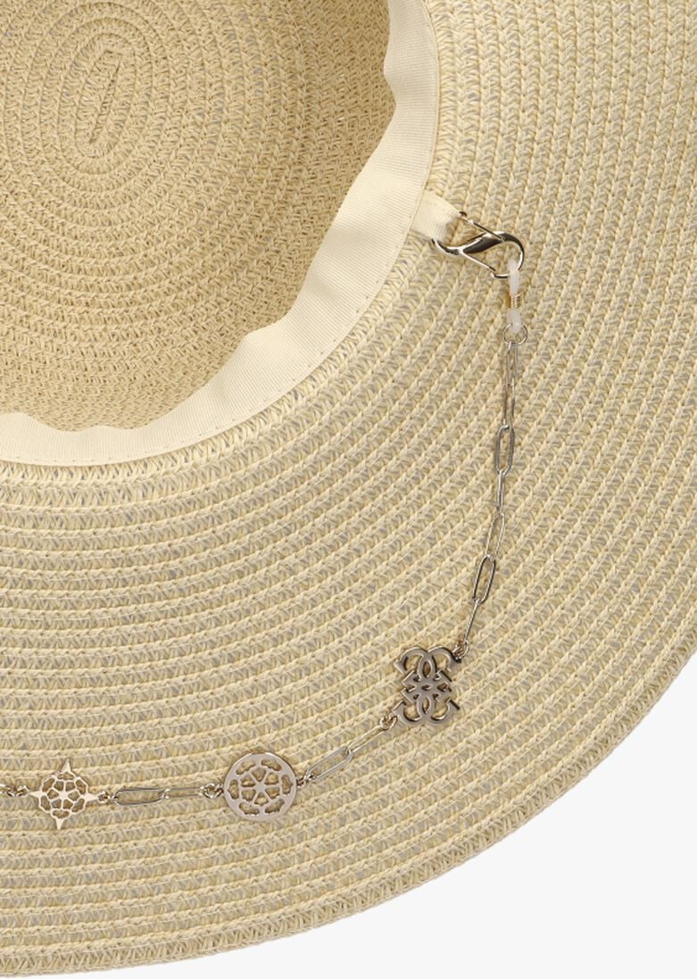 GUESS beige guess hoed fedora hat
