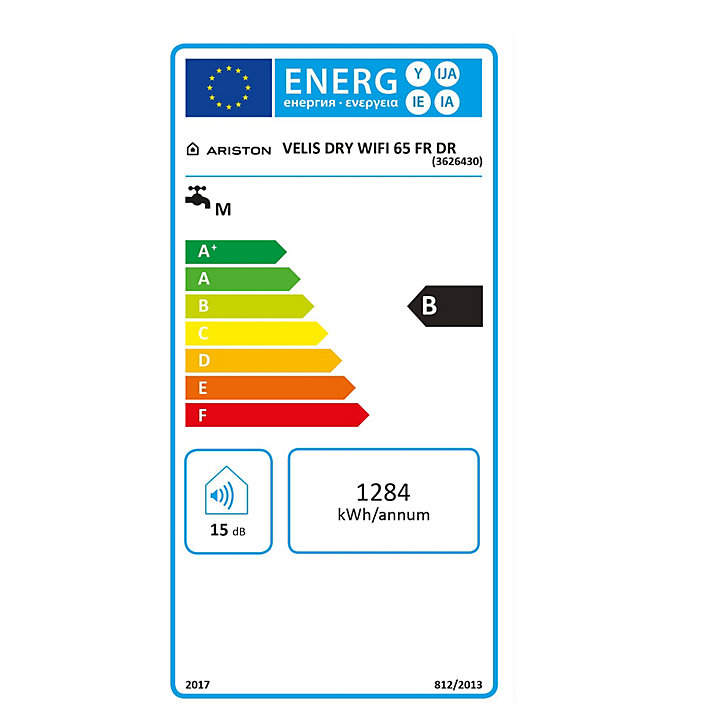 Chauffe-eau électrique connecté plat Ariston Velis Evo Dry 65L