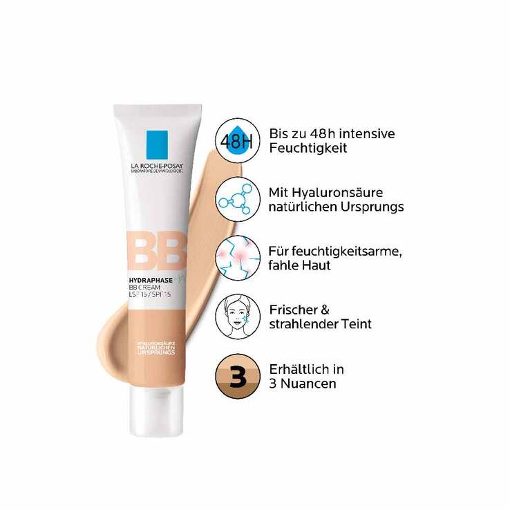 La Roche Posay Hydraphase BB Creme hell, 40 ml