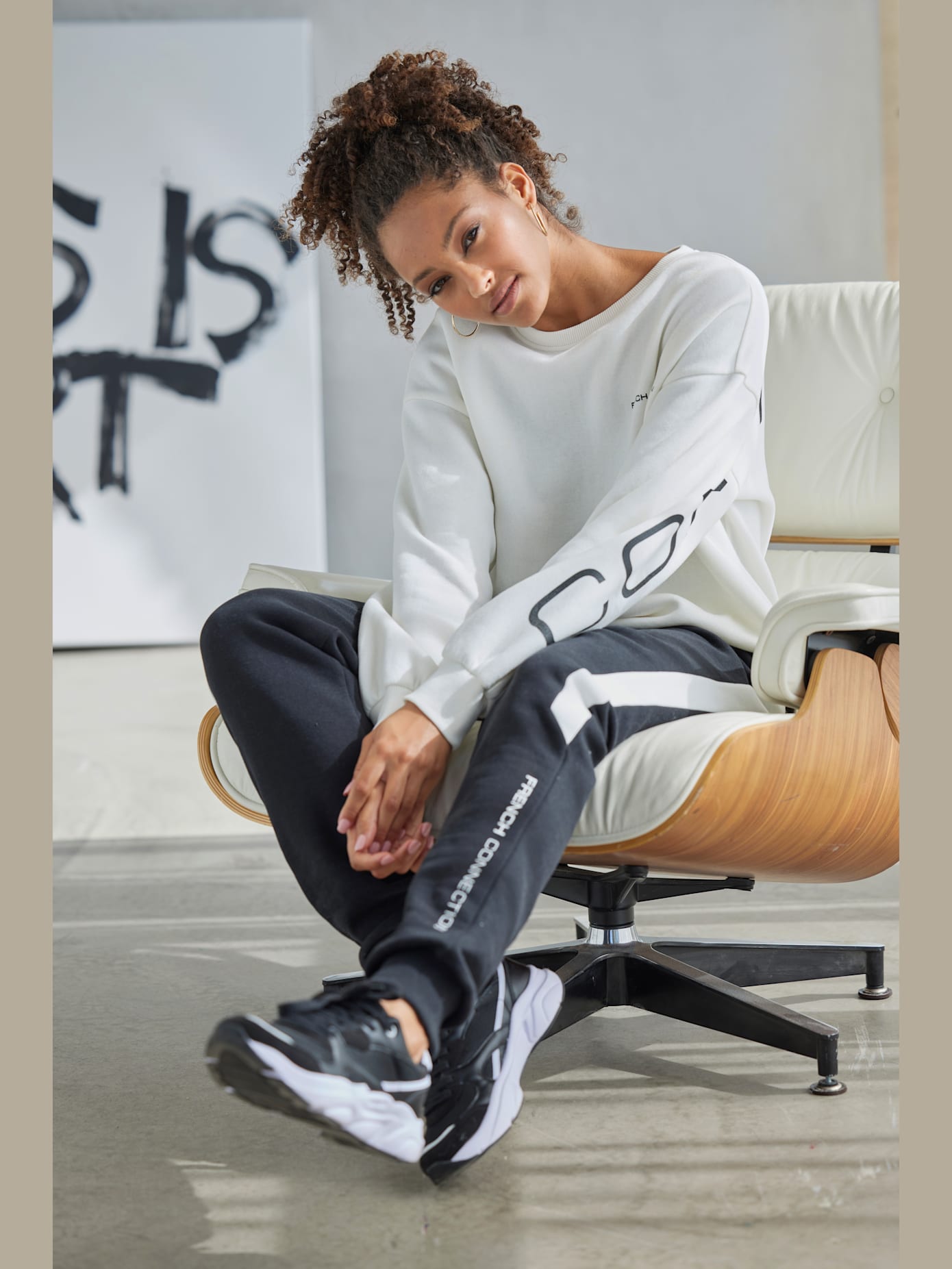 Sweatshirt avec logo imprimé