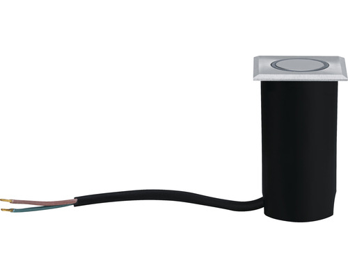 Paulmann inbouw vloerlamp IP67 vierkant 2W 20 lm 3000K warm wit 50x50mm Huis geborsteld roestvrij staal 230V