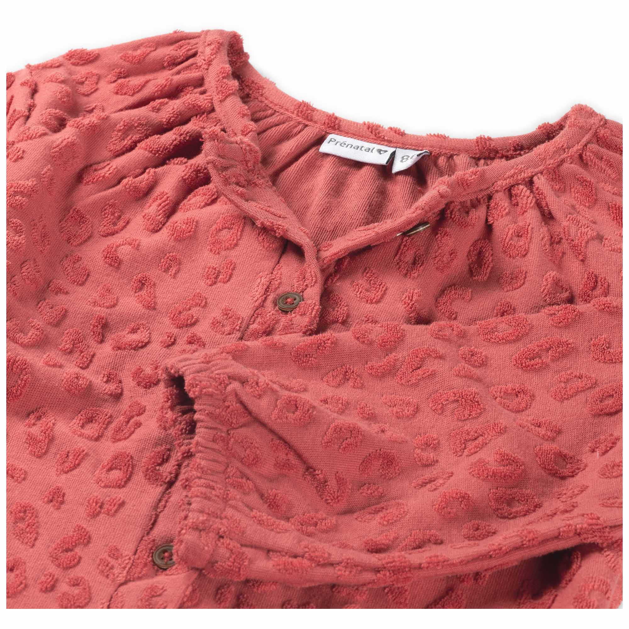 Prénatal peuter blouse lange mouwen all over print rood