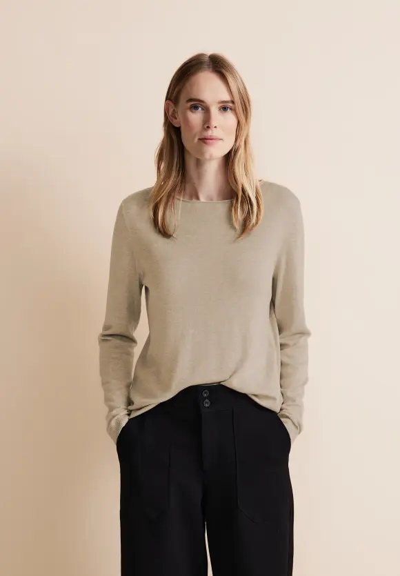 Basic Pullover - spring sand melange