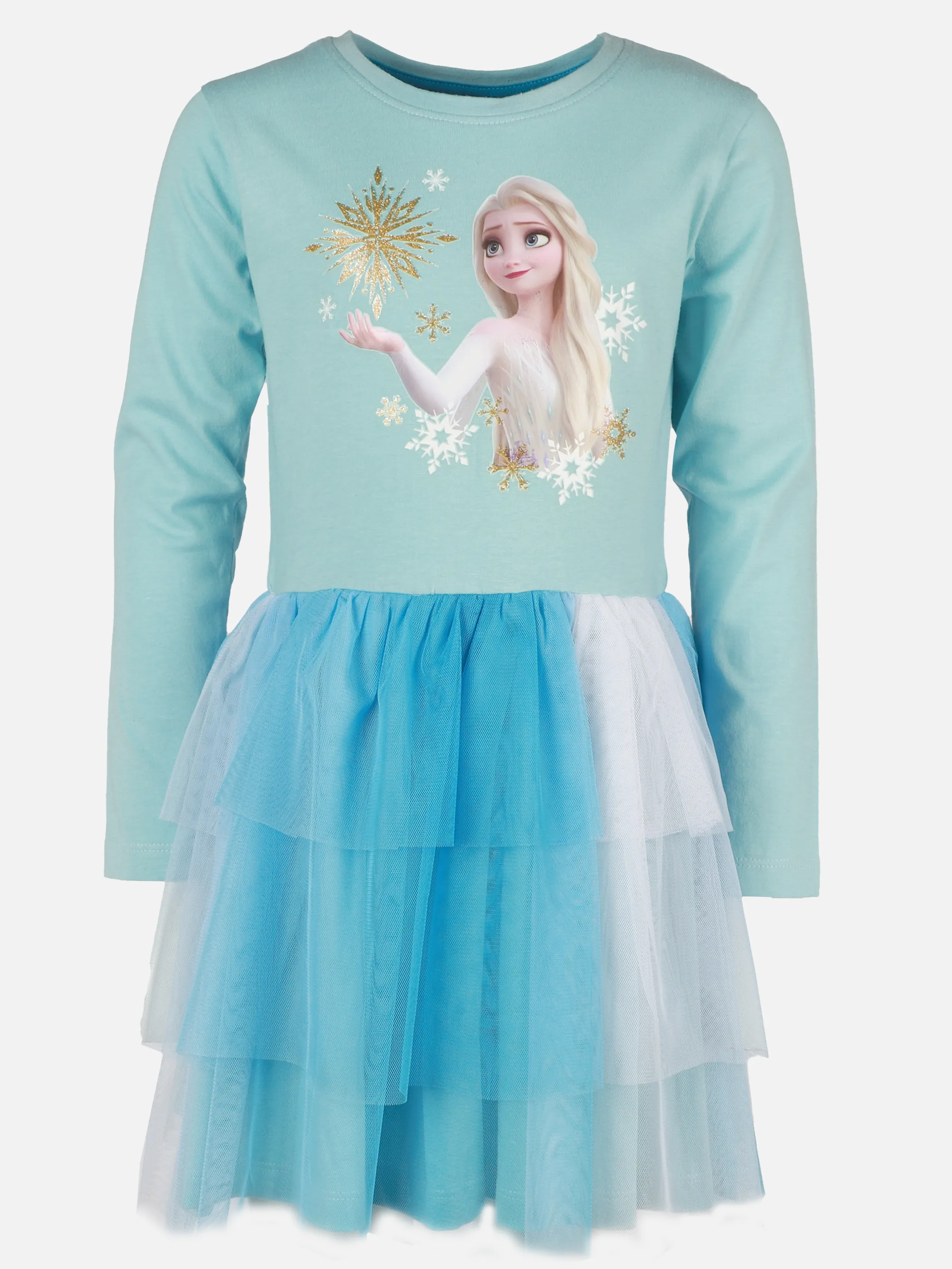 Mädchen Kleid mit Frozen Motiv und Tüllrock
