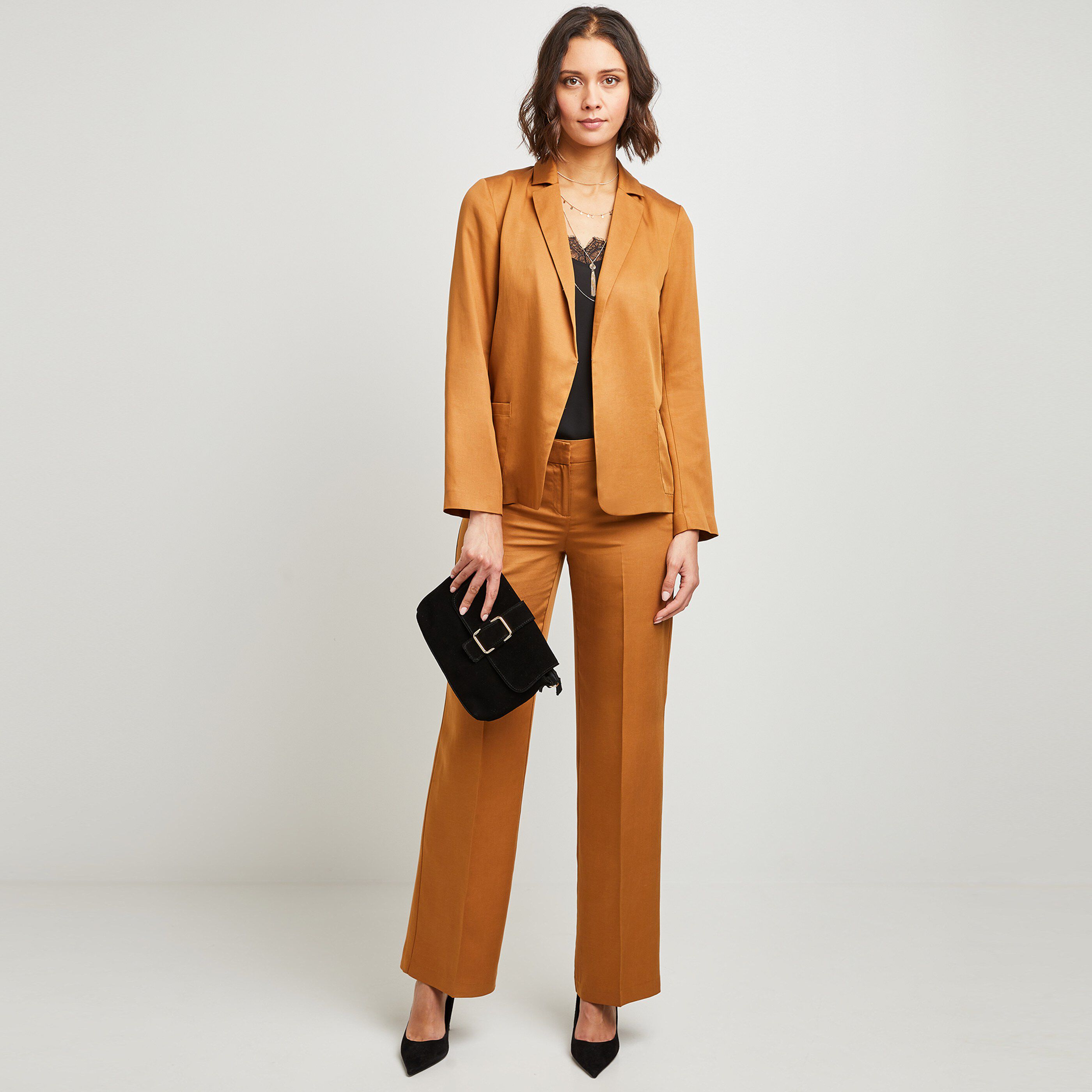 Veste de tailleur femme - CARAMEL