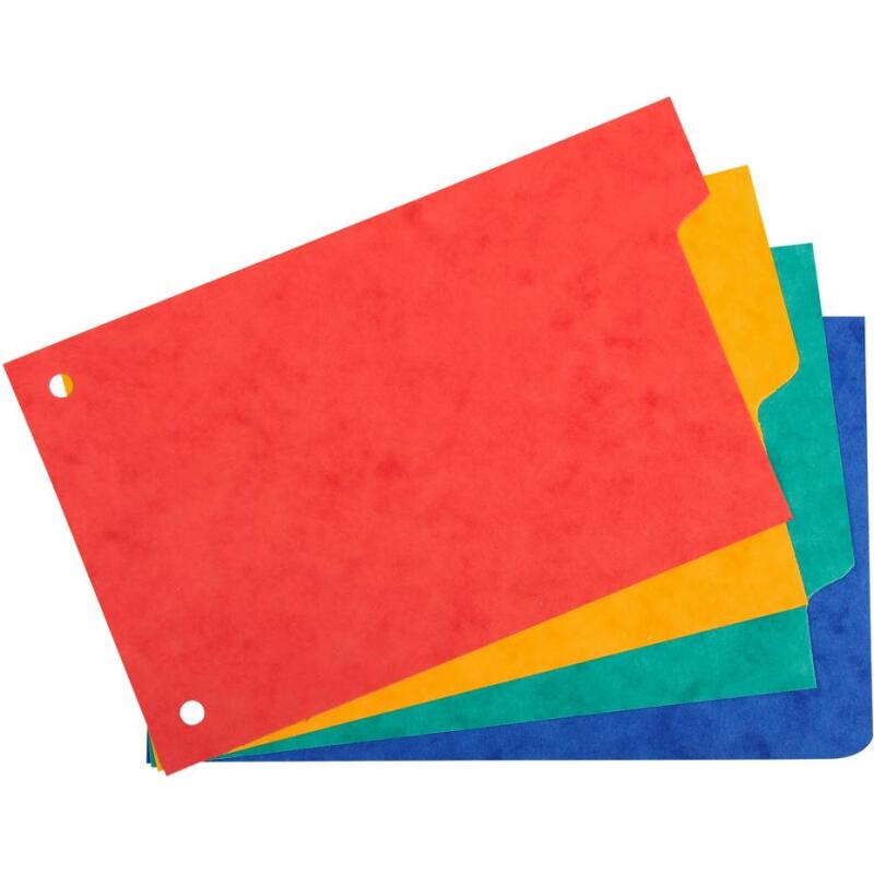 Intercalaires pour fiches bristol carte 180 g Forever® 4 positions - 10 x 15 cm
