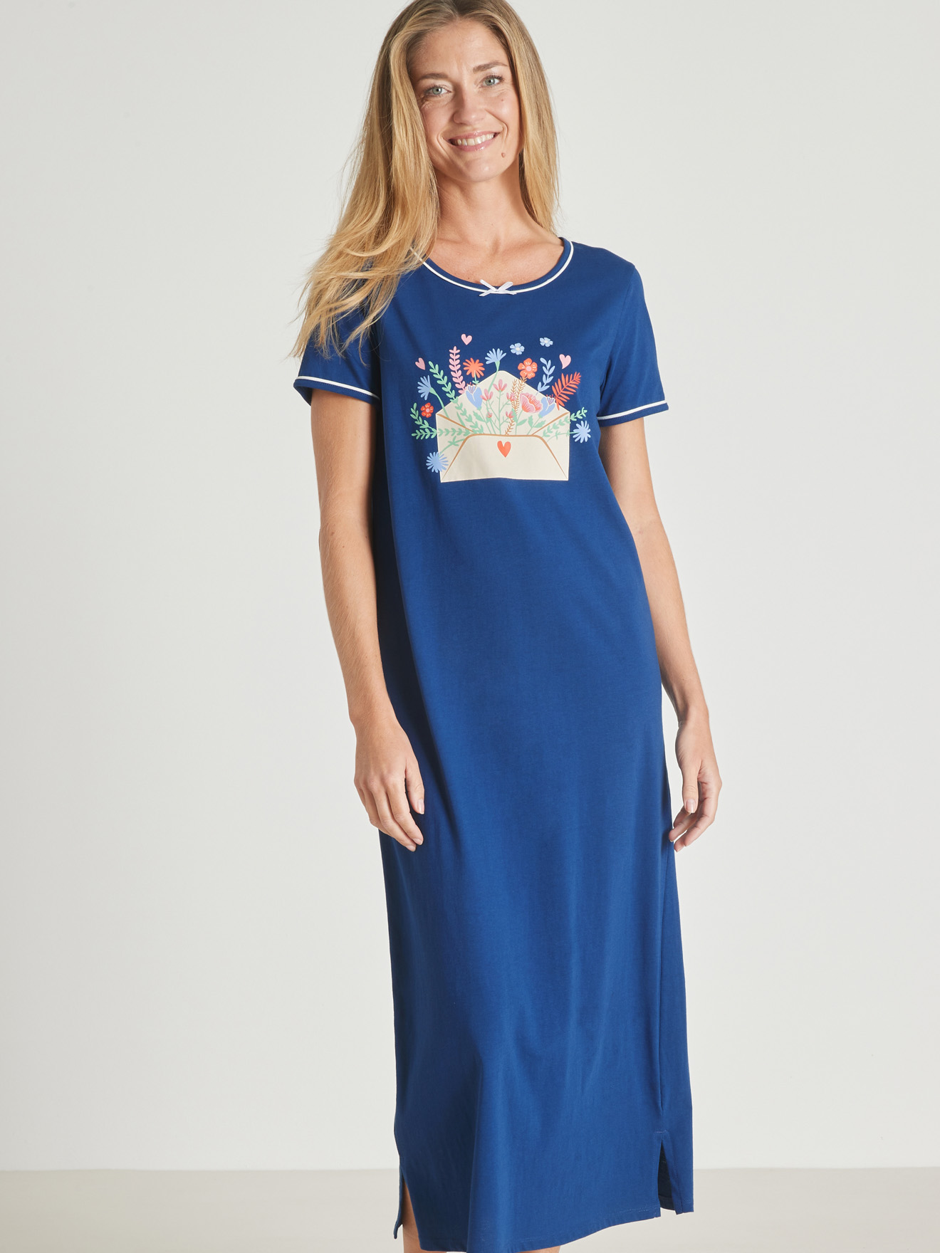 Lot de 2 chemises de nuit longues