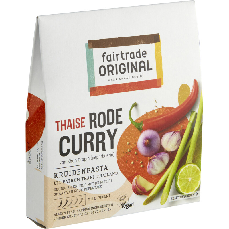 Fairtrade Original Kruidenpasta rode curry