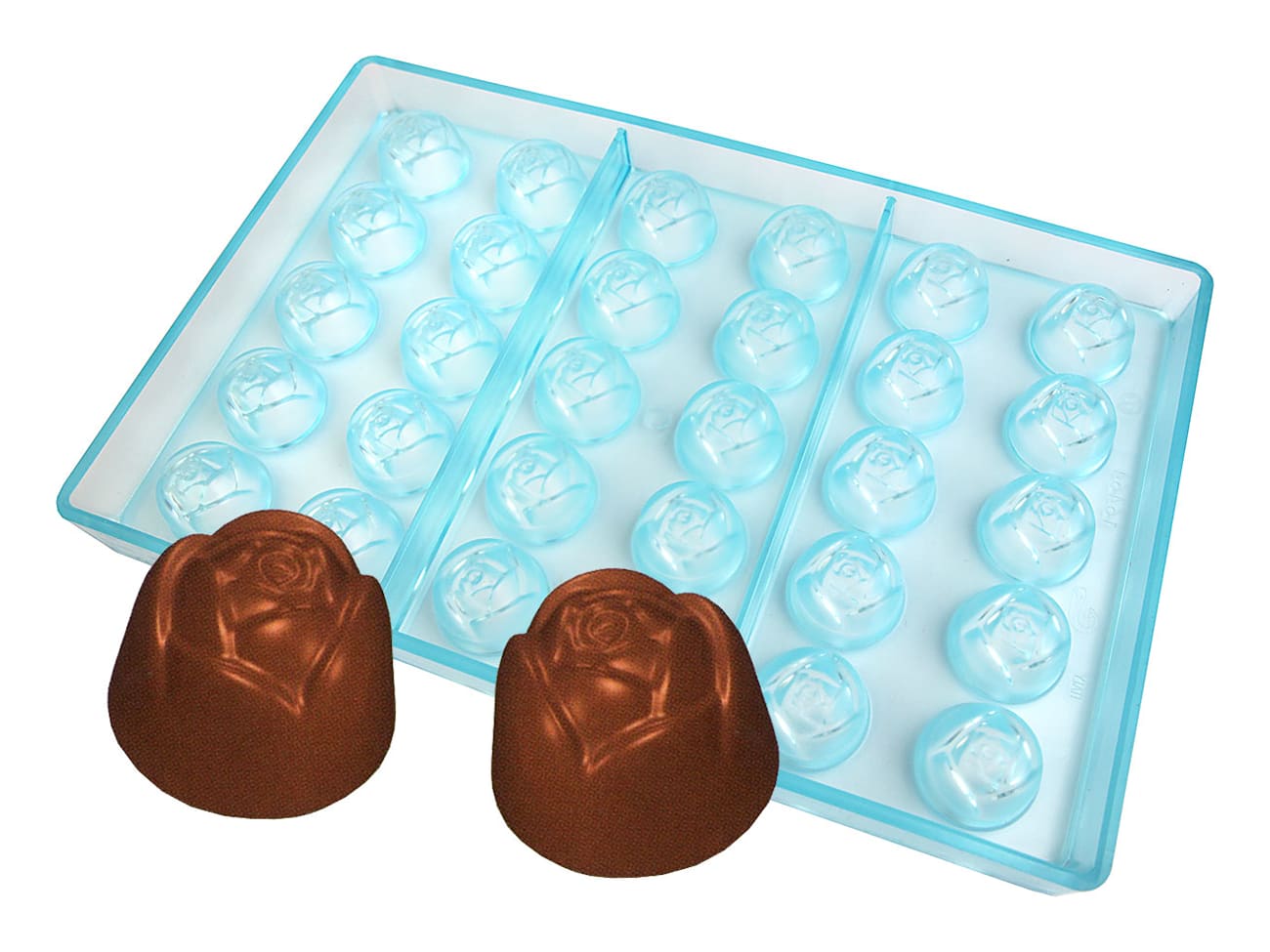 Moule chocolat - 30 roses