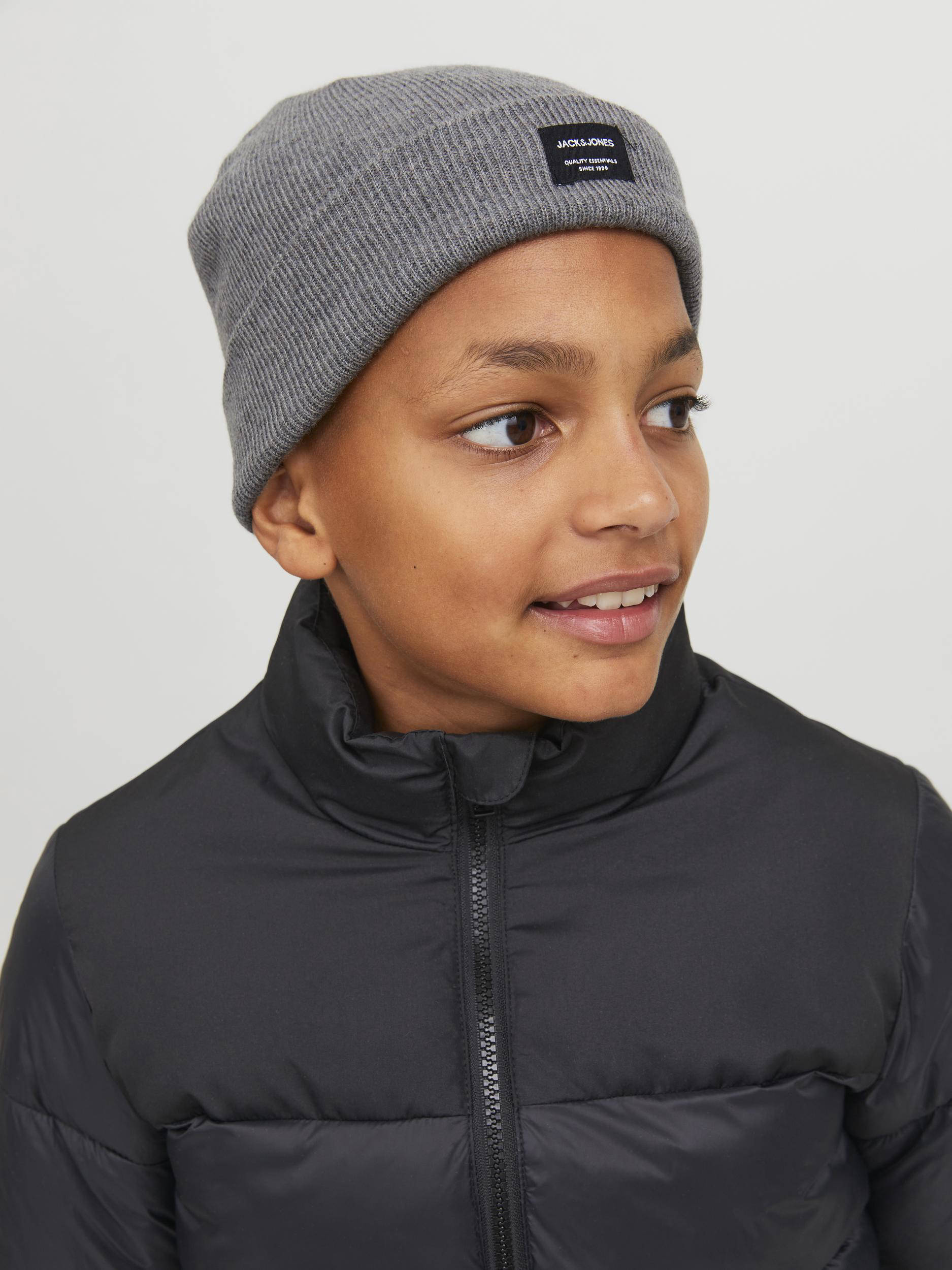 JACK & JONES muts JACDNA grijs melange