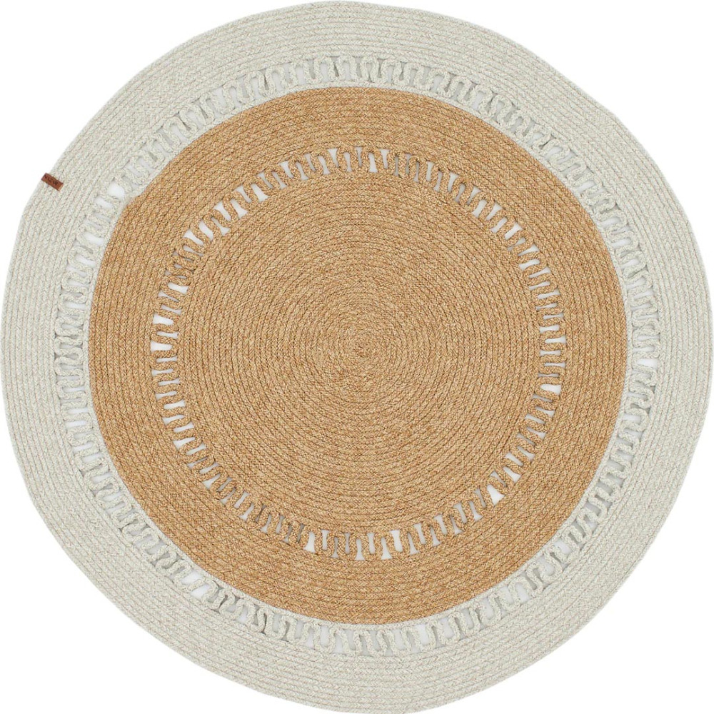 Tapis intérieur extérieur effet jute lima 4503 gris 80 x 80 cm