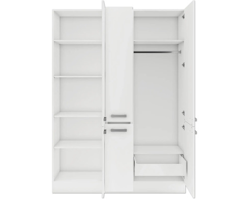 Optifit bijkeukenmeubel zonder apparatuur Salo214 150 cm wit mat gedemonteerd omkeerbaar uitvoering HWSA HWR-2+