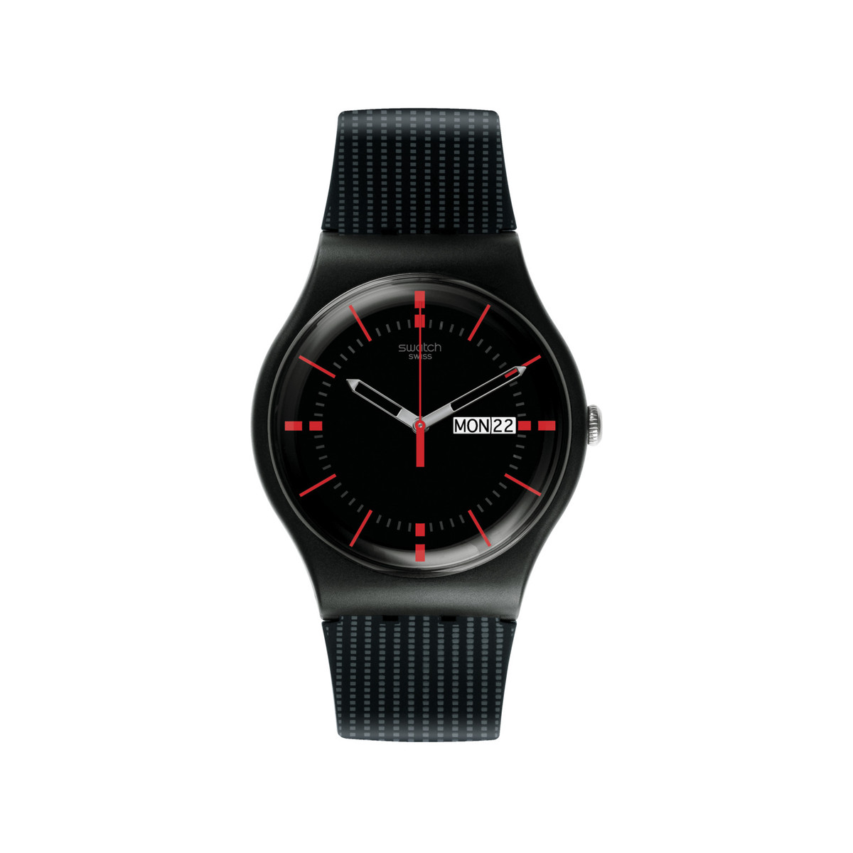 Montre SWATCH New gent biosourced Gaet homme bracelet silicone noir