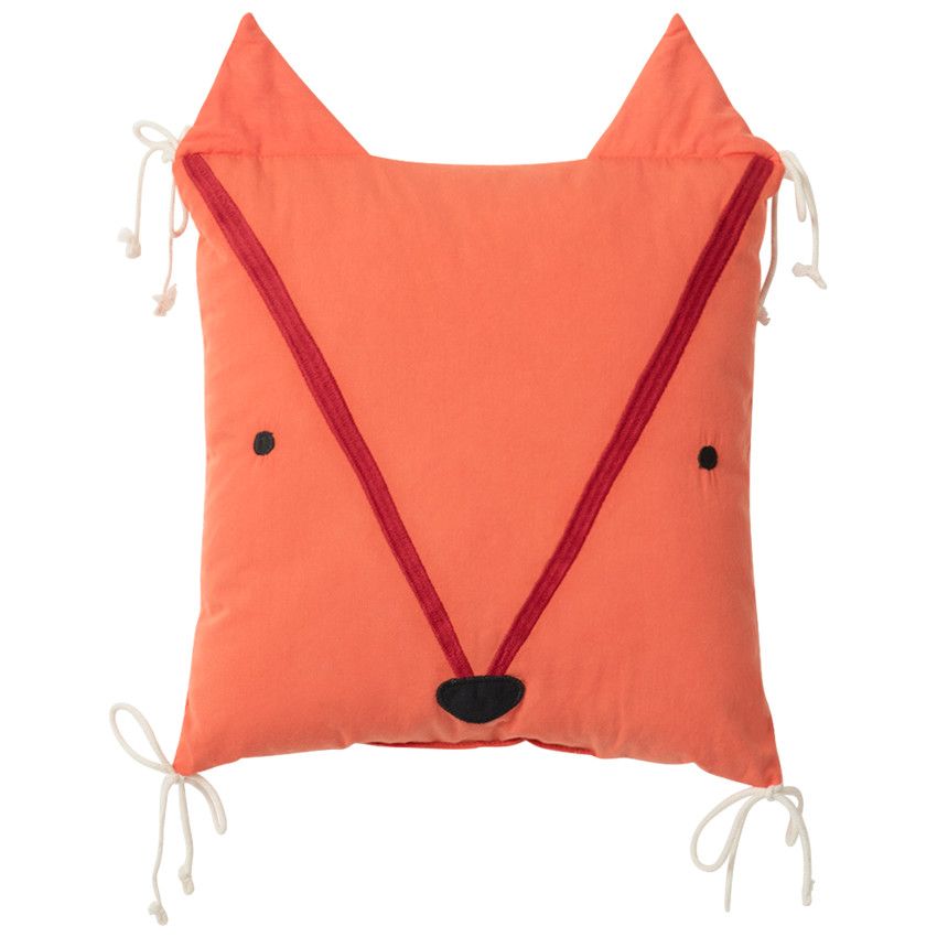 Coussin animal décoratif modulable en tour de lit ou de parc à nouettes - Rouge