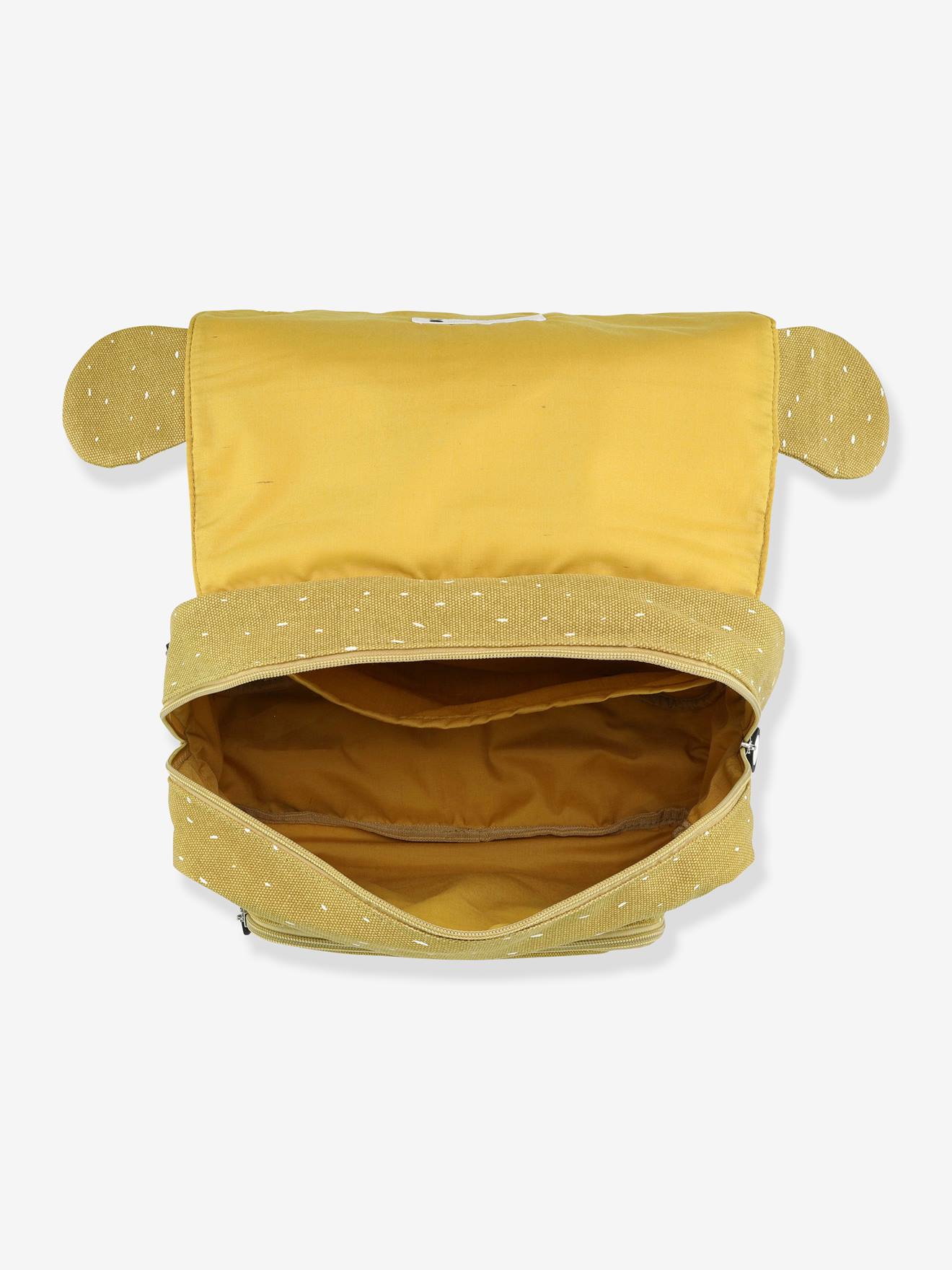 Bolsa tiracolo TRIXIE com estampa animal em amarelo escuro liso com detalhe