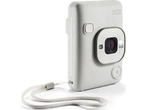 Fujifilm Instax Mini LiPlay - Digitalkamera - kompakt med hurtigfotoprinter - Bluetooth - diset hvid
