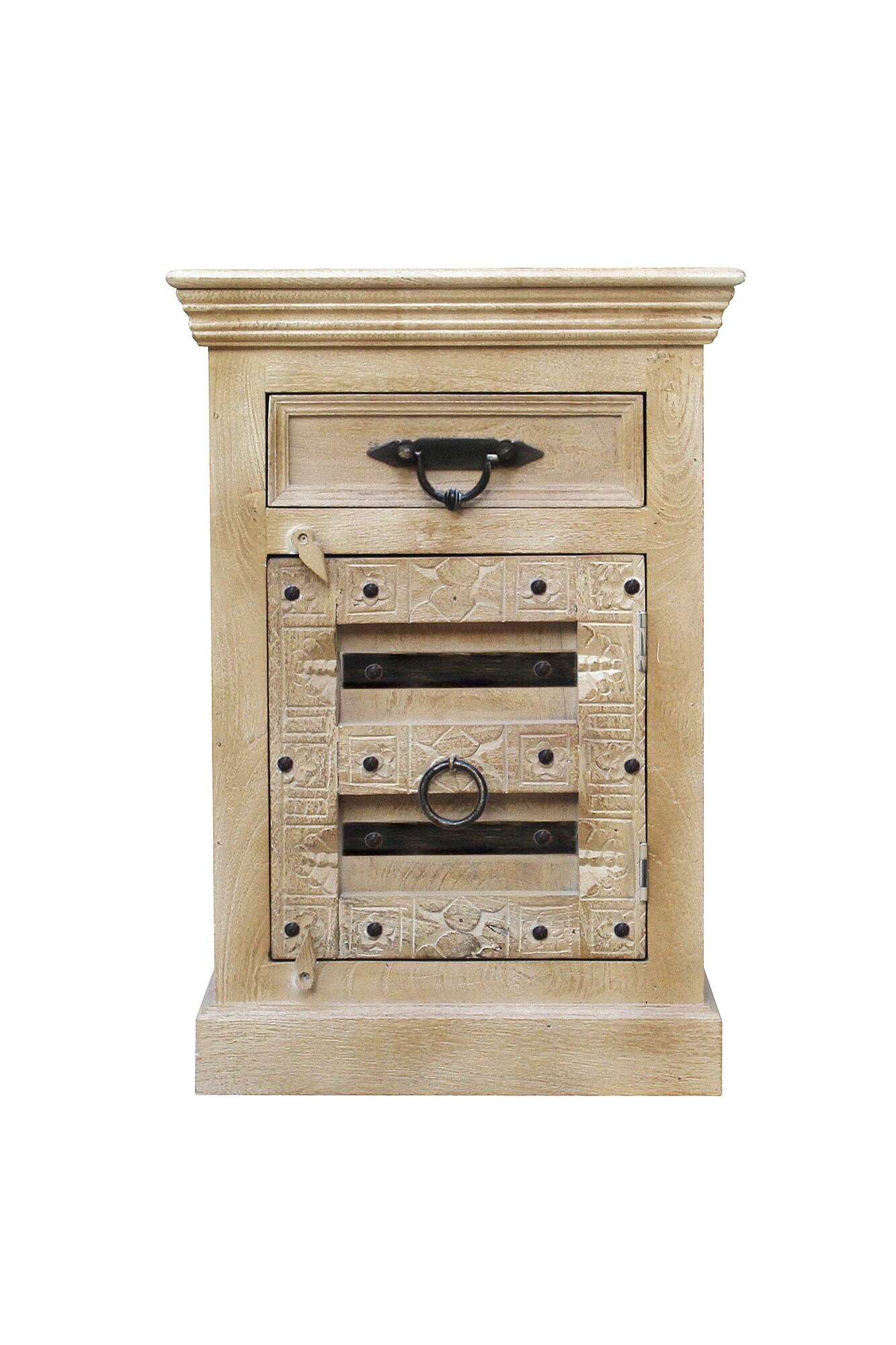 Kommode DAIPUR Mangoholz natur Sideboard WohnzimmerschrankSchubladenschrank