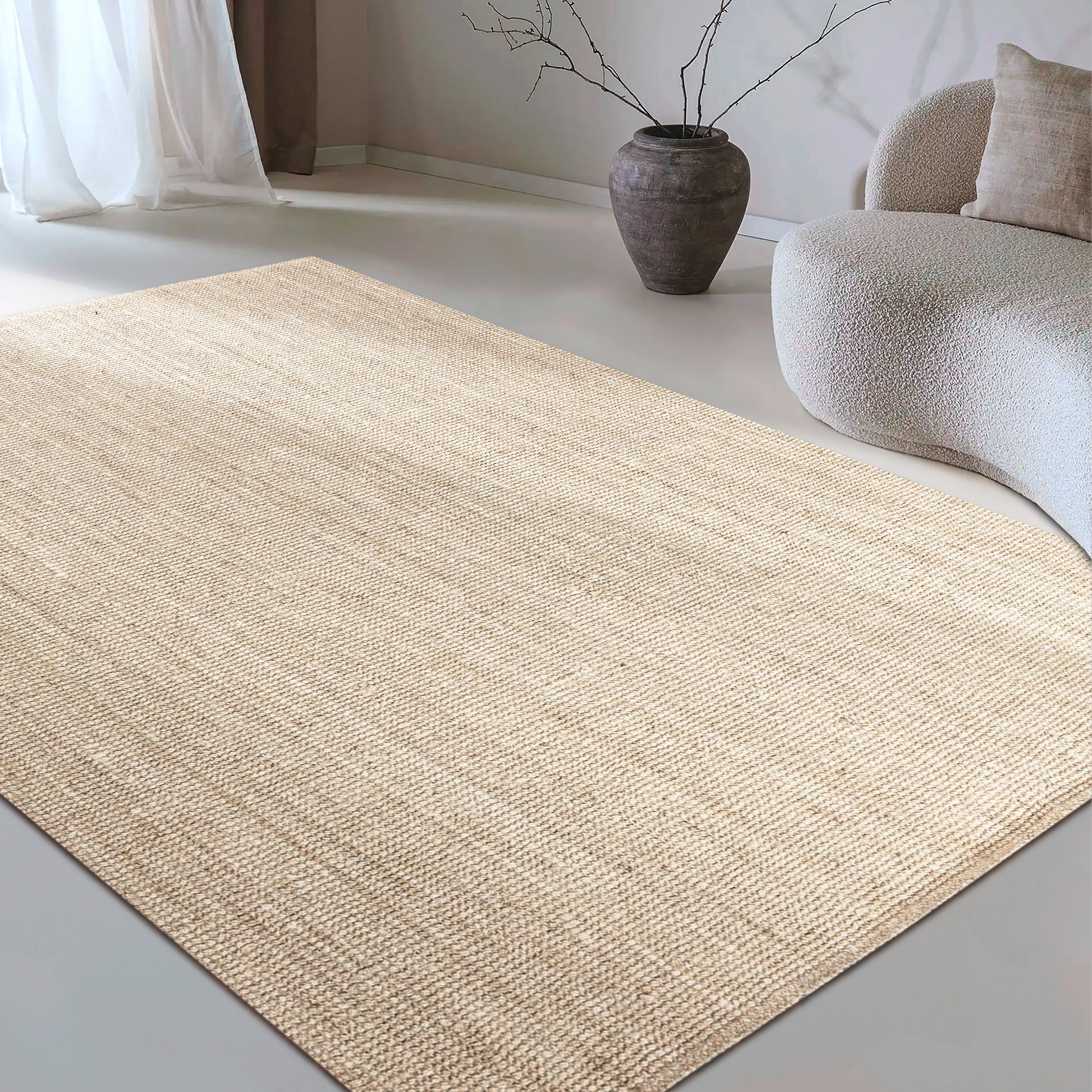 my home Teppich »Avot Juteteppich« rechteckig 10 mm Höhe 100% Jutefaser, Läufer, Esszimmer, Wohnzimmer, Skandi