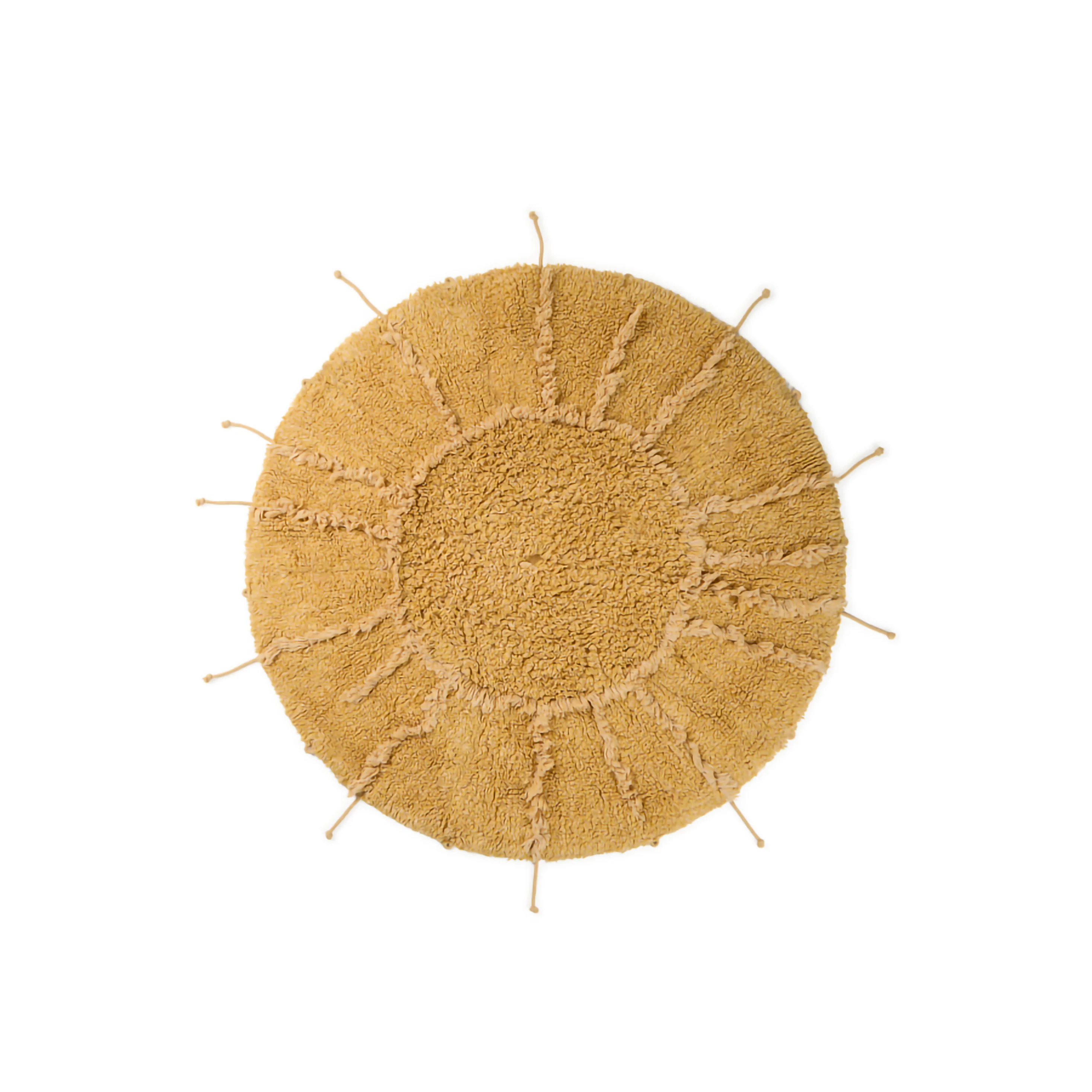 Tapis lavable solaire multiforme | Jaune