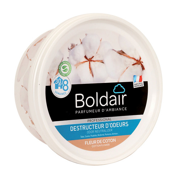 Destructeur d'odeurs en gel Boldair fleur de coton 300 g