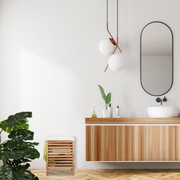Skittentøyskurv med sete Walnut Wood