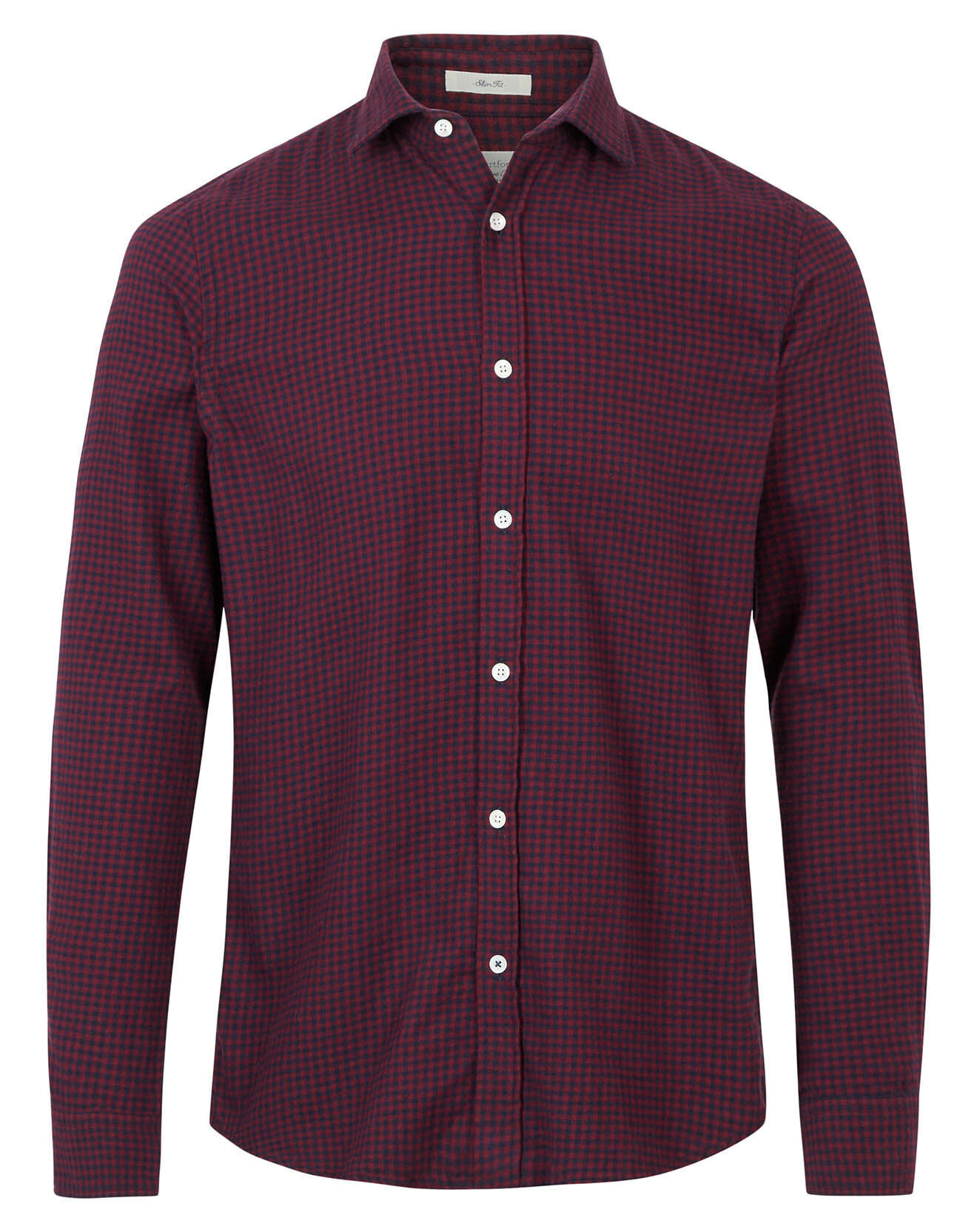 Hartford Chemise Slim Sammy à carreaux marine/rouge