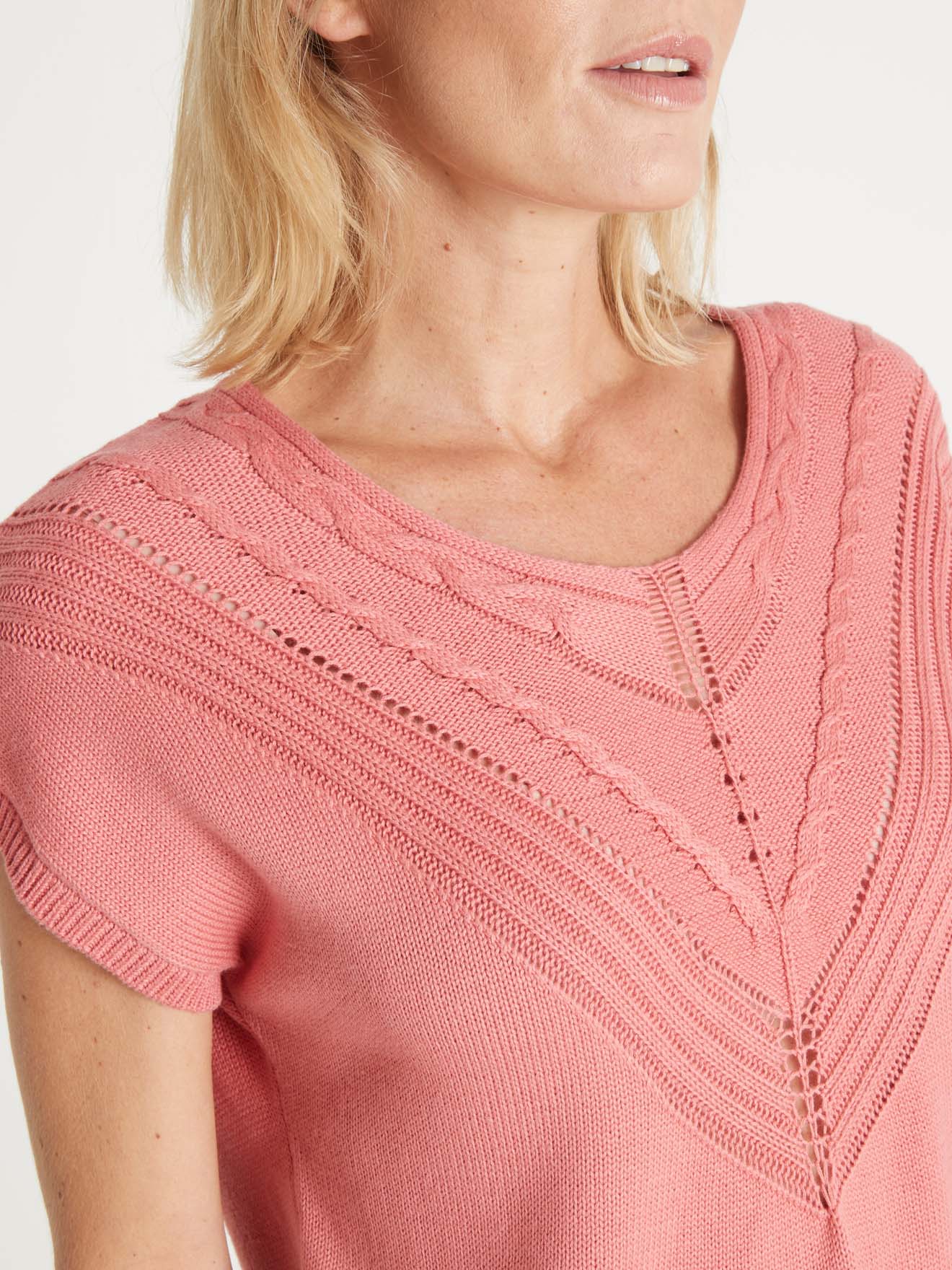 Pull manches courtes en T