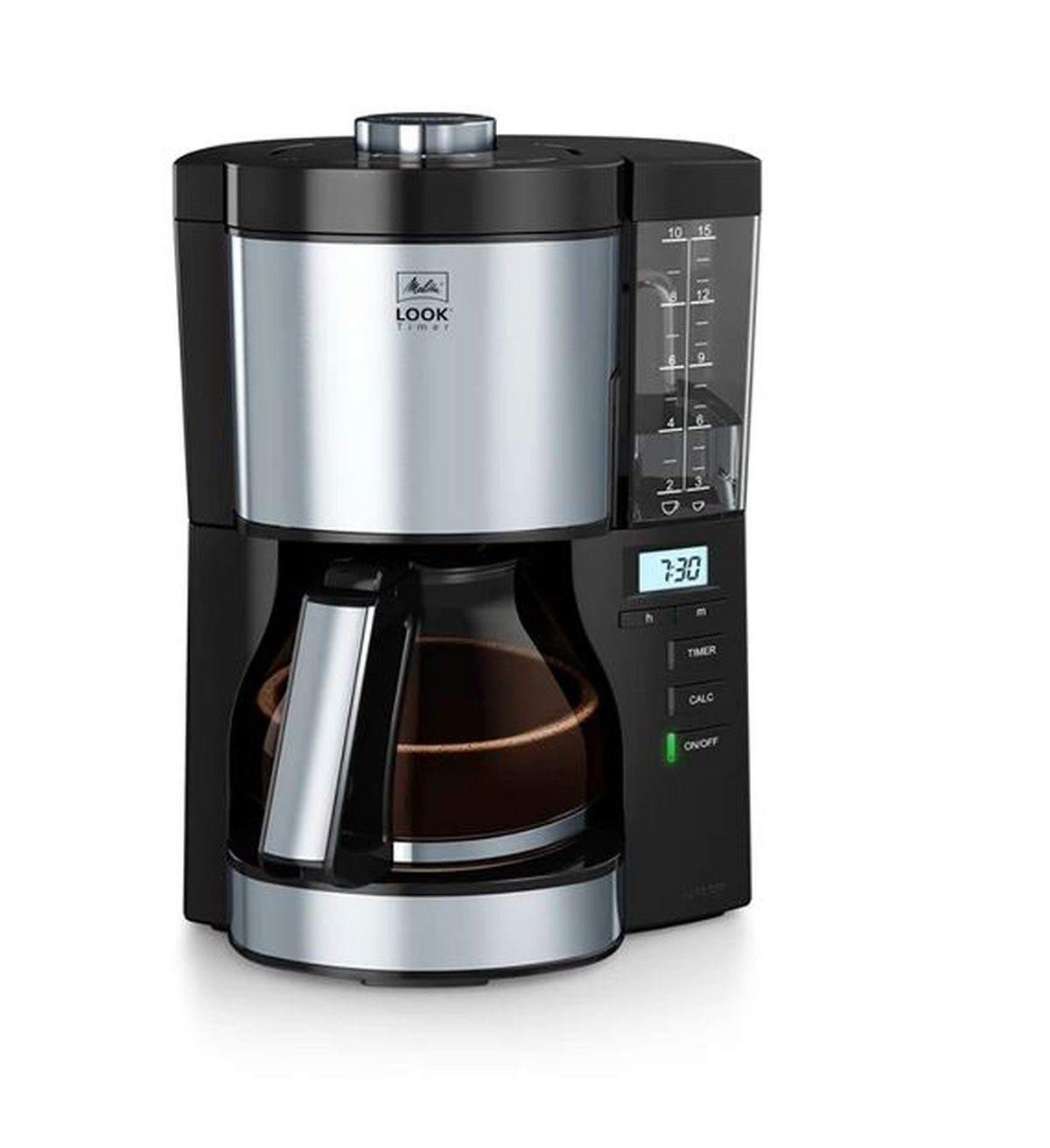Melitta Look V Timer 1025-08 Noir/Acier Brossé