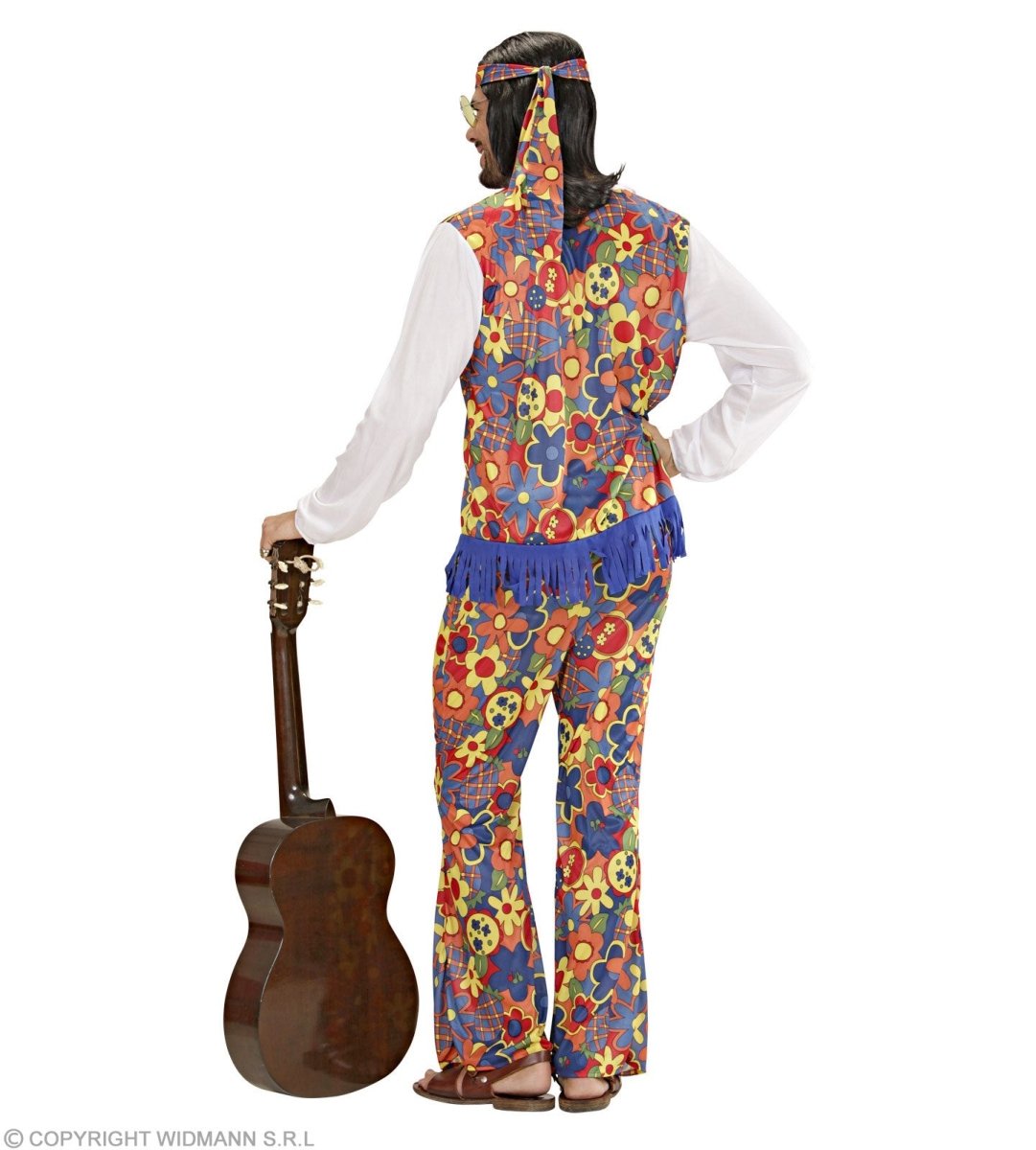 Hippie 60S Kostuum Heren Bloemen
