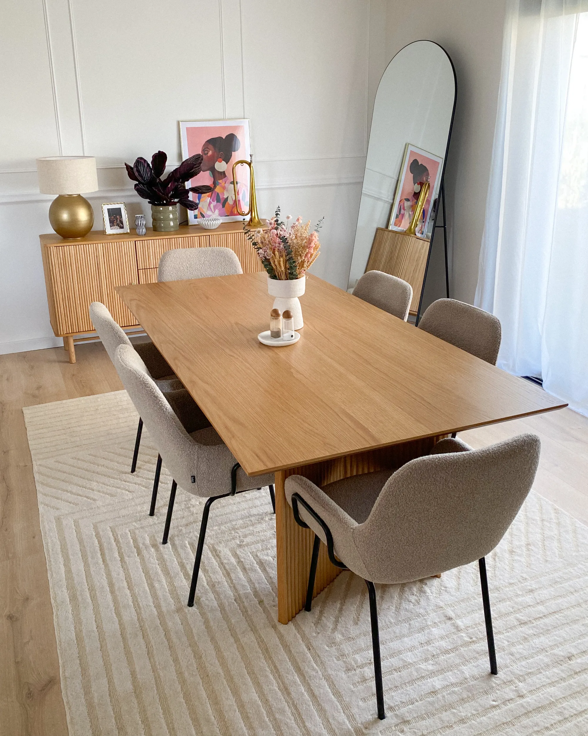 Vloerkleed ABEGUM Beige 200 x 300 cm Wol