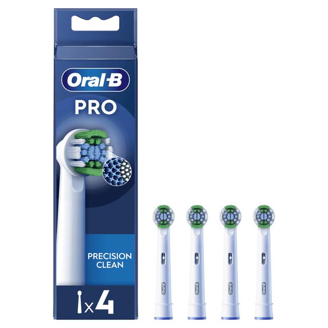 Oral-B Precision Clean Opzetborstels Wit 4 Stuks
